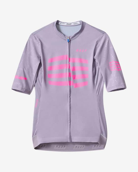 Maillot MAAP Sphere Pro Hex 2.0 manche courte lilas clair rose femme