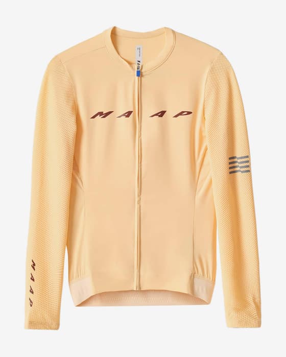 Maillot MAAP Evade Pro Base 2.0 manche longue orange pâle femme