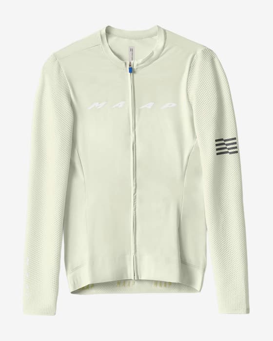 Maillot MAAP Evade Pro Base 2.0 manche longue blanc cassé femme