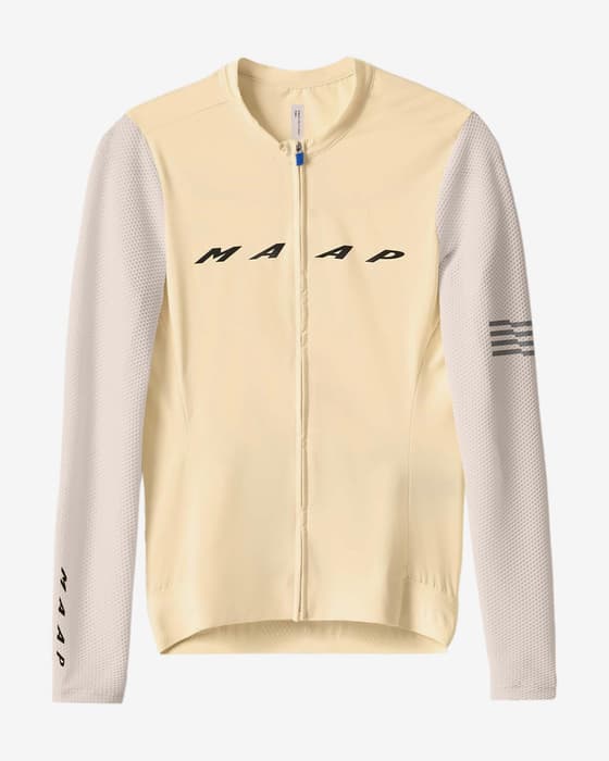 Maillot MAAP Evade Pro Base 2.0 manche longue blanc crème femme