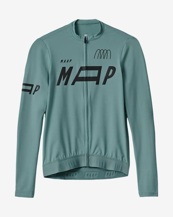 Maillot MAAP Adapt manche longue bleu algue femme