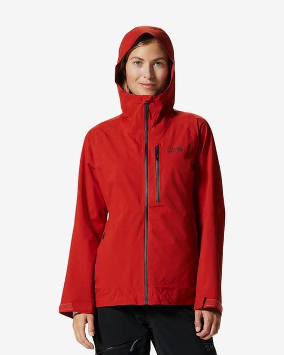 Chaqueta Mountain Hardwear New Stretch Ozonic rojo mujer