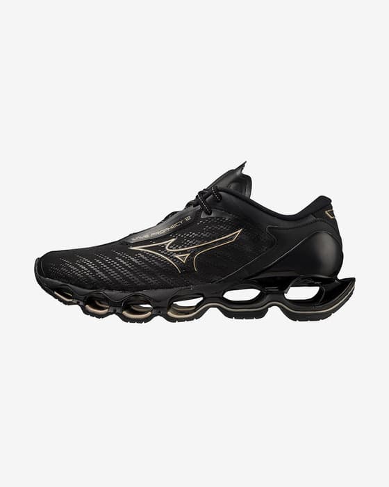 Zapatillas Mizuno Wave Prophecy 12 negro dorado