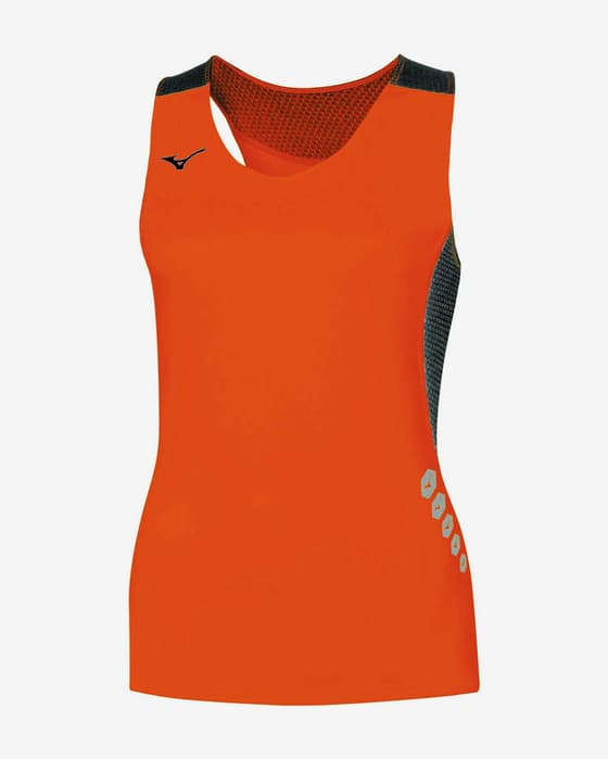 Camiseta Mizuno Premium Japan sin mangas rojo mujer