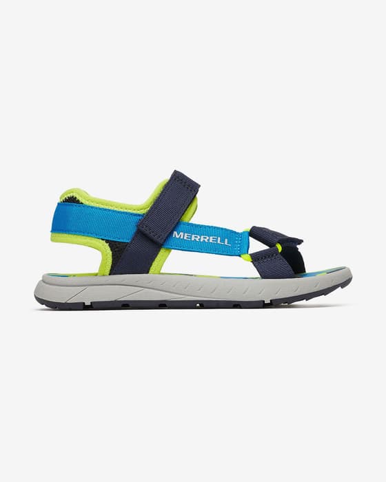 Merrell Kahuna Web 2.0 Sandals blue neon yellow Kids