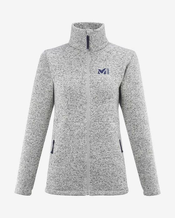 Forro polar Millet Tribeni gris jaspeado mujer