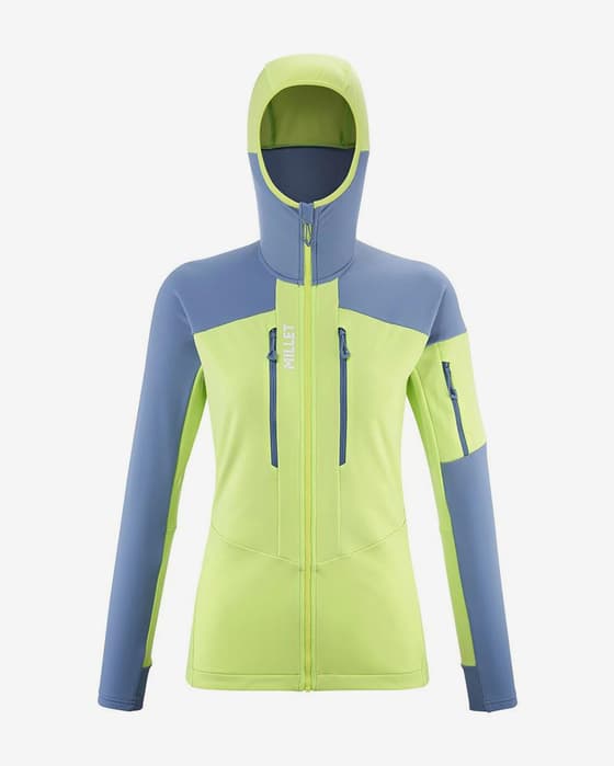 Millet Pierra Ment Jacket Fluorescent Green Blue Women