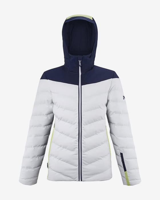 Chaqueta con capucha Millet Ruby Mountain blanco mujer