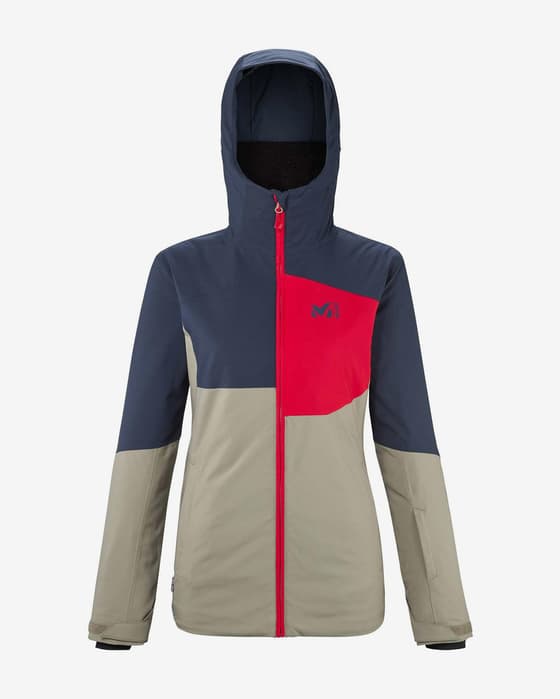 Chaqueta con capucha Millet Nallo marrón negro mujer