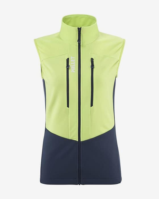 Gilet Millet Pierra Ment verde fluo donna