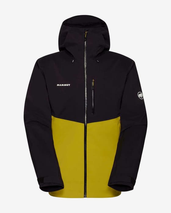 Chaqueta con capucha Mammut Alto Guide HS amarillo negro