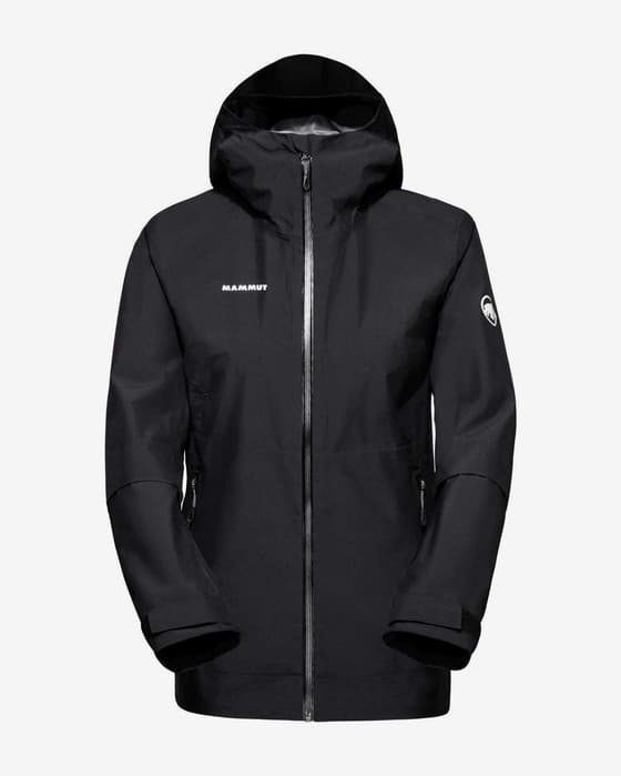 Chaqueta fina con capucha Mammut Alto Light HS negro mujer