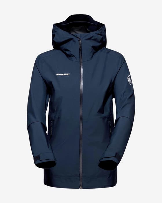 Chaqueta fina con capucha Mammut Alto Light HS azul marino mujer