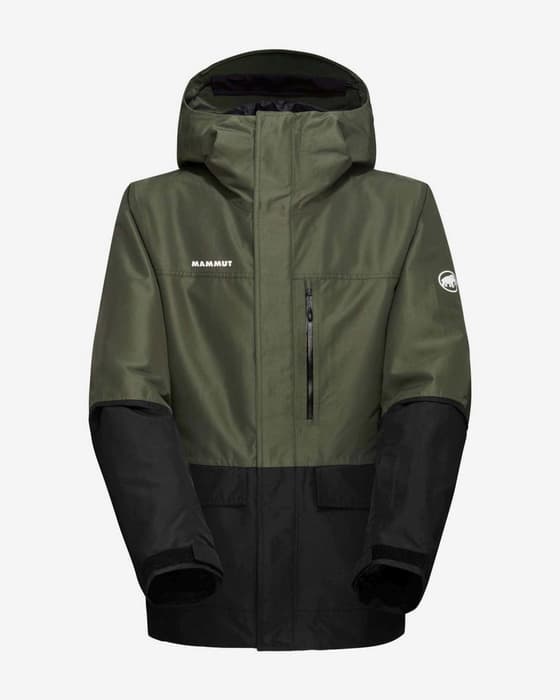 Chaqueta con capucha Mammut Fall Line HS Thermo verde negro