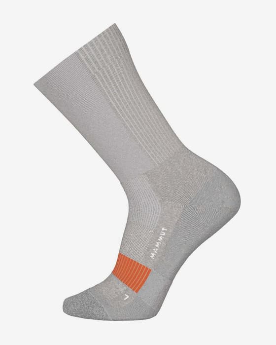 Calcetines Mammut All-Mountain Targeted Cushion Merino Crew gris rojo