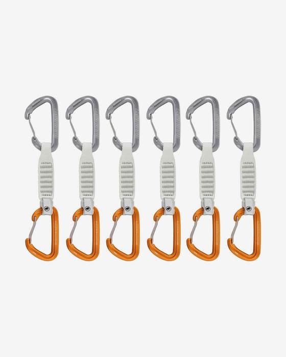 Cinta exprés Mammut Sender 12 cm gris naranja (pack de 6)