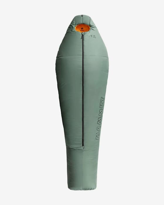 Saco de dormir Mammut Comfort Fiber Bag -1C verde turquesa naranja