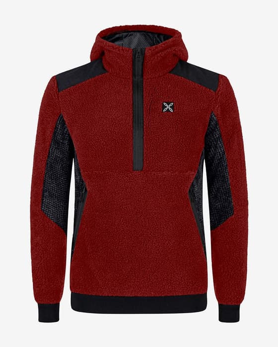 Sudadera con capucha Montura Nomad 2 Maglia rojo intenso negro