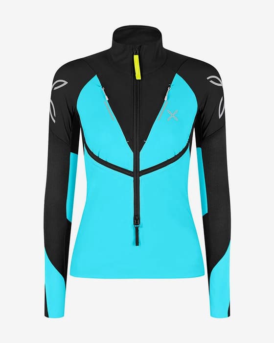 Camiseta interior Montura Slick 2 Maglia azul celeste negro mujer