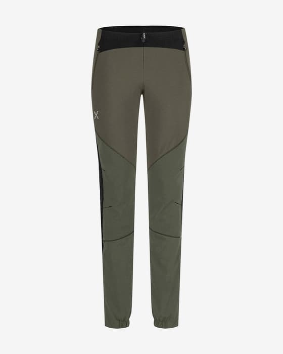 Pantalón largo Montura Evoque 2 verde oscuro negro mujer