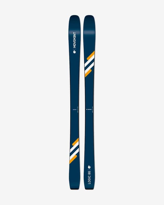 Movement Logic 86 navy blue skis.