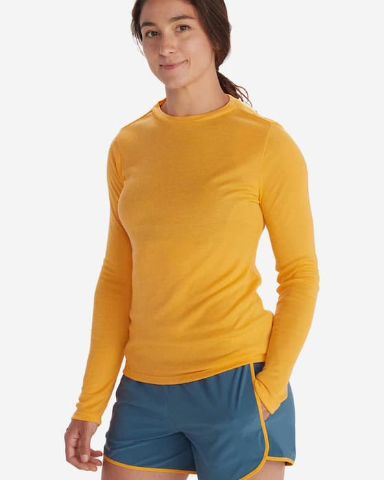 Camiseta Marmot Switchback manga larga naranja mujer 