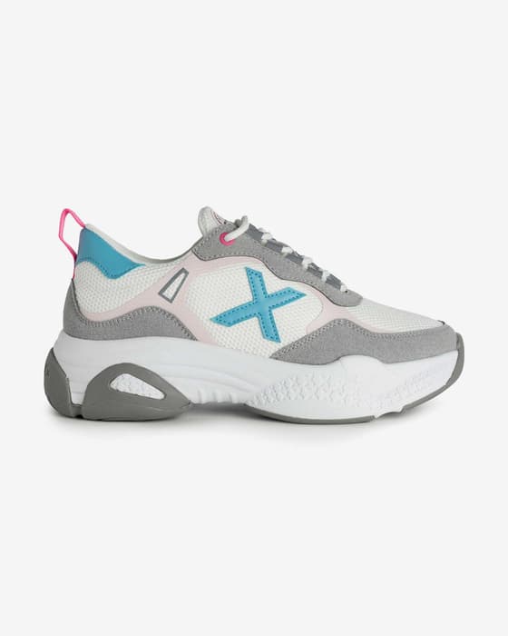 Zapatillas Munich Sabbia blanco gris azul mujer