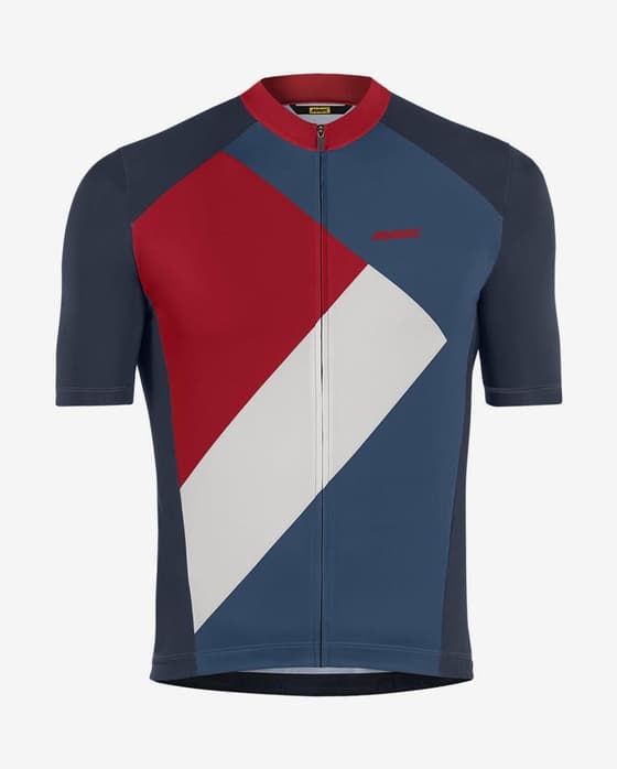 Maillot Mavic Ksyrium manga corta azul blanco rojo claro