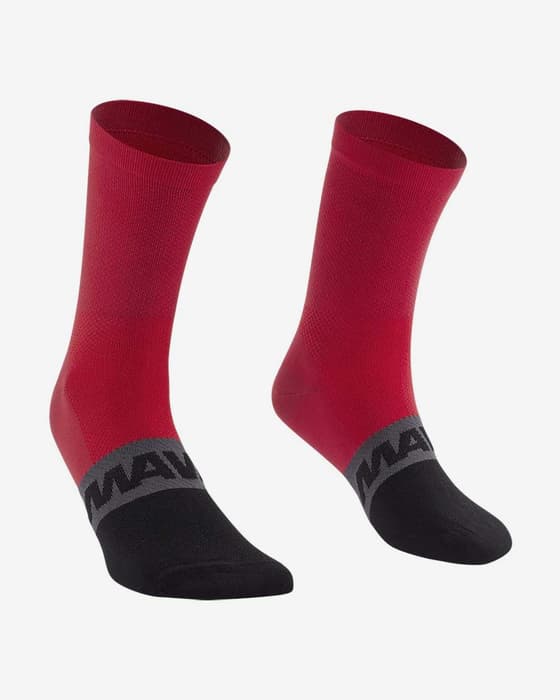 Calcetines Mavic Aksium Mid rojo negro