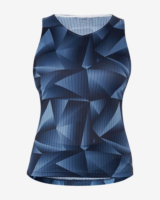 Top Mavic Hot Ride+ Graphic sans manches bleuté femme