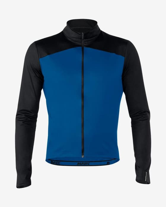 Maillot Mavic Cosmic Thermo manga larga azul negro
