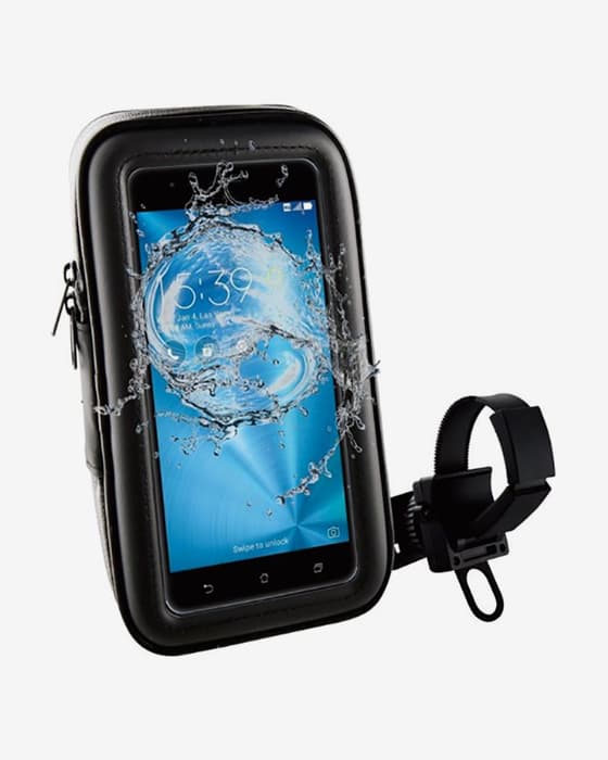 Soporte bicicleta universal para smartphones Muvit negro (hasta 6,2 pulgadas)