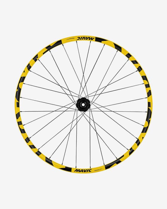Rueda trasera Mavic Deemax DH Yellow 29 INT Eje pasante 12x157 mm
