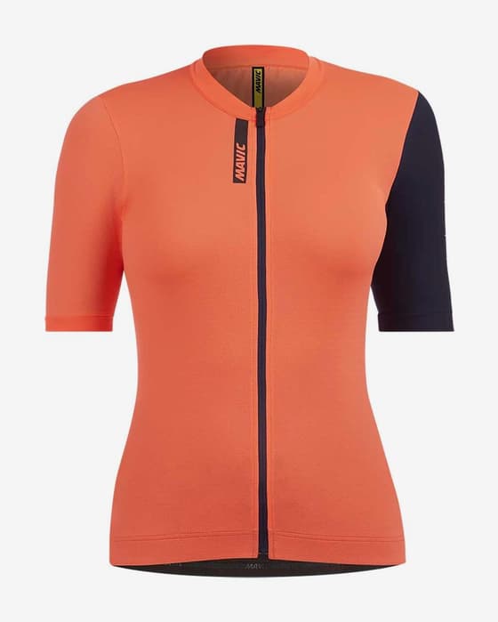 Maillot Mavic Essential manche courte rose noir femme