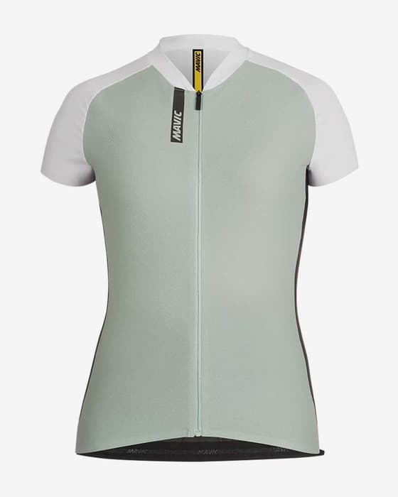 Maillot Mavic Aksium manche courte vert blanc femme
