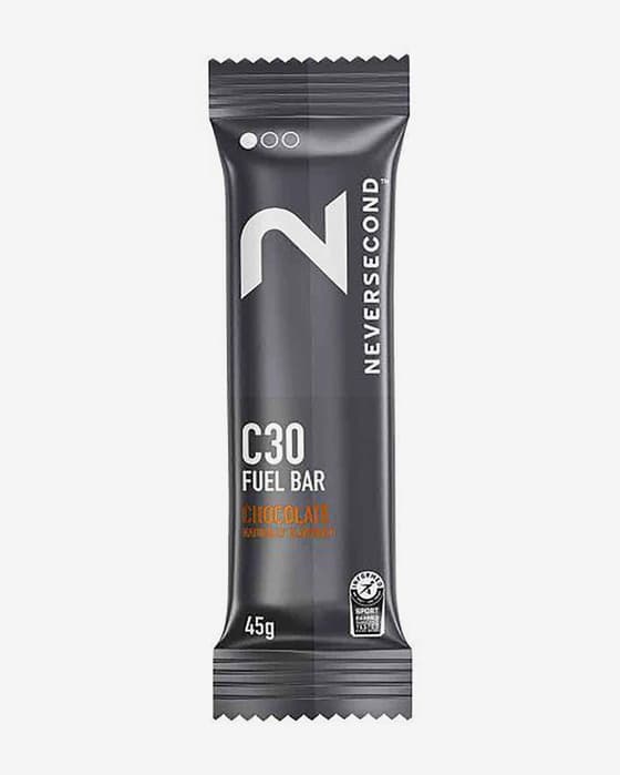 Barrita energética Neversecond C30 Fuel sabor chocolate (12 unidades)