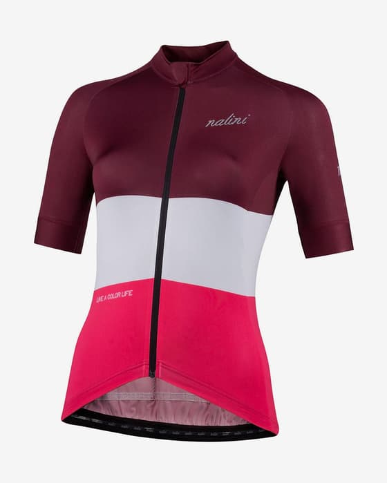Maillot Nalini San Francisco Lady manche courte rouge blanc femme