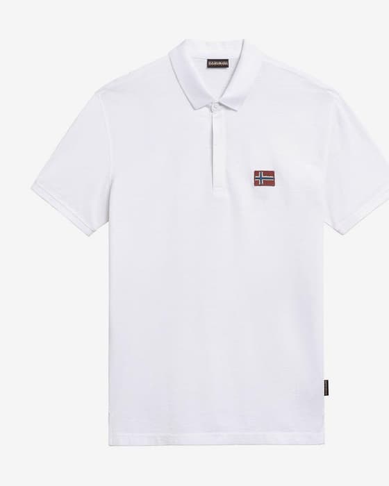 Polo Napapijri Ebea 1 manga corta blanco
