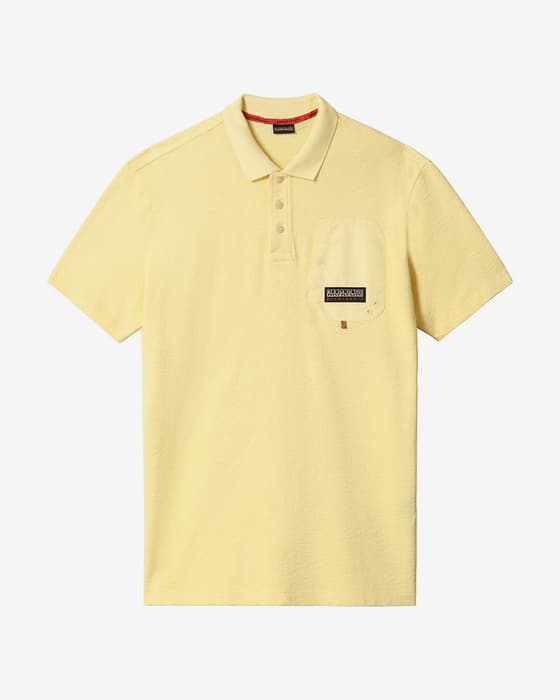 Polo Napapijri Gaby manga corta amarillo claro
