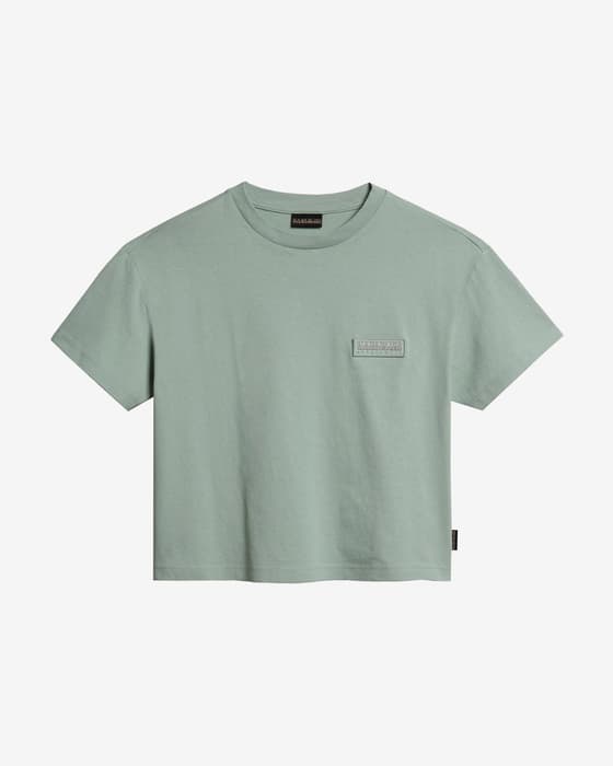 Camiseta Napapijri Morgex manga corta verde menta mujer