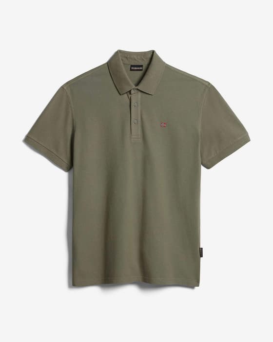 Polo Napapijri Eolanos 3 manga corta verde