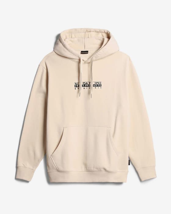 Sudadera con capucha Napapijri Box 1 blanco crema negro