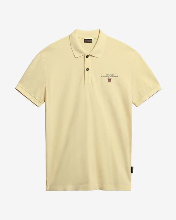 Polo Napapijri Elbas 4 manga corta amarillo pálido