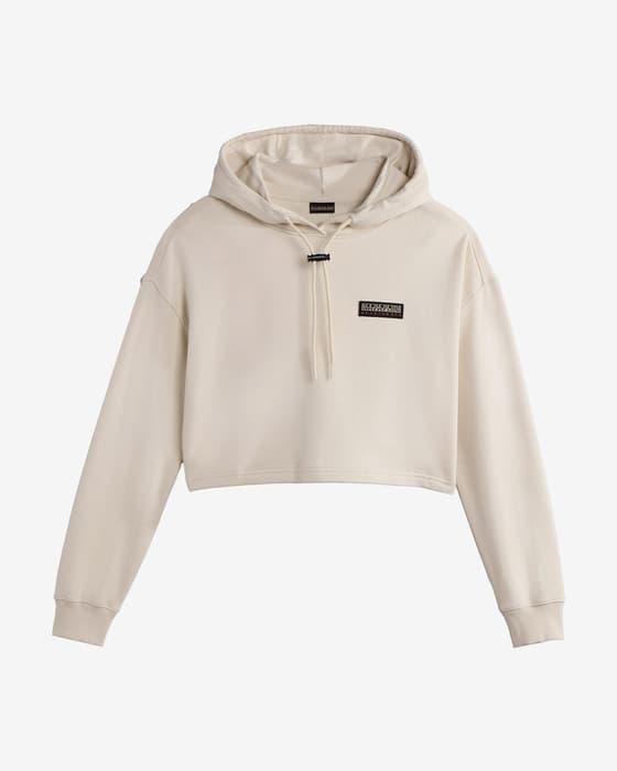Sudadera con capucha Napapijri Cenepa blanco crema mujer