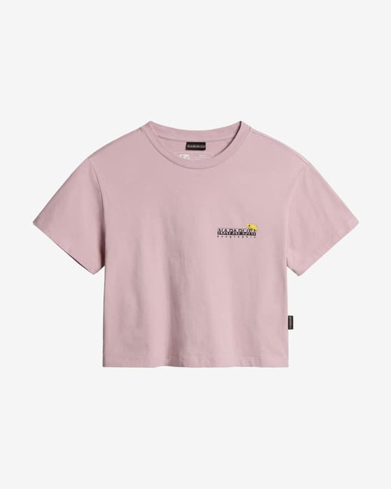 Camiseta Napapijri Chira manga corta rosa mujer