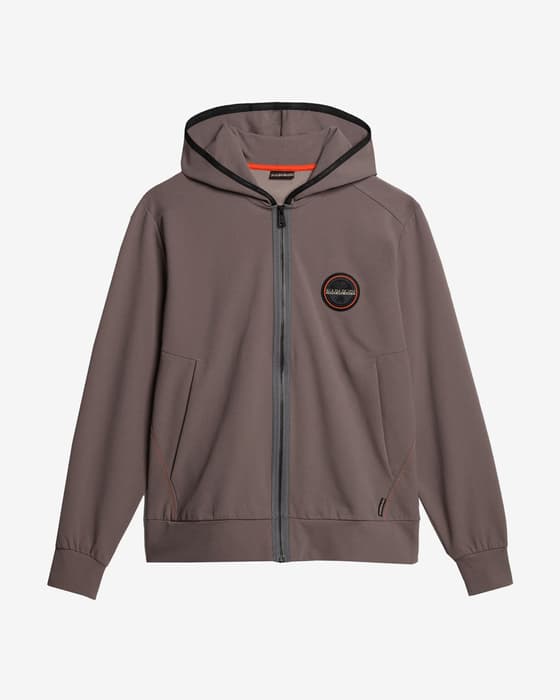 Sudadera con capucha Napapijri Icale Full Zip gris