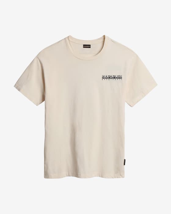Camiseta Napapijri Jubones manga corta blanco crema negro