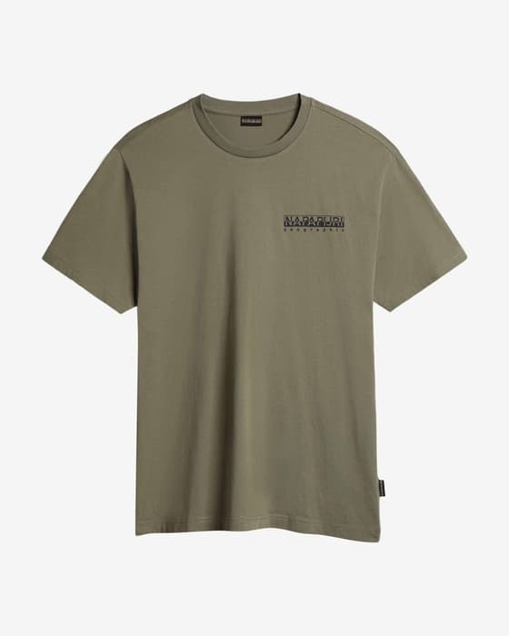 Camiseta Napapijri Bolivar manga corta verde azul