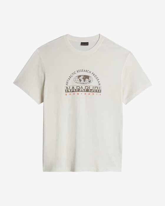 T-shirt Napapijri Macas branco preto
