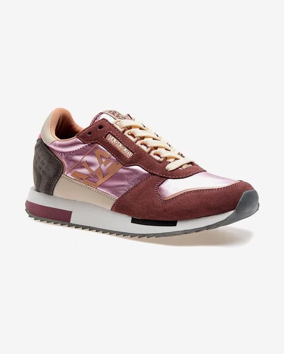 Zapatillas Napapijri Vicky 01 granate rosa amarillo claro mujer